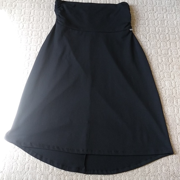 Eddie Bauer Black A-Line Comfy Elastic Waist Skirt NEW WITHOUT TAGS - Picture 1 of 10